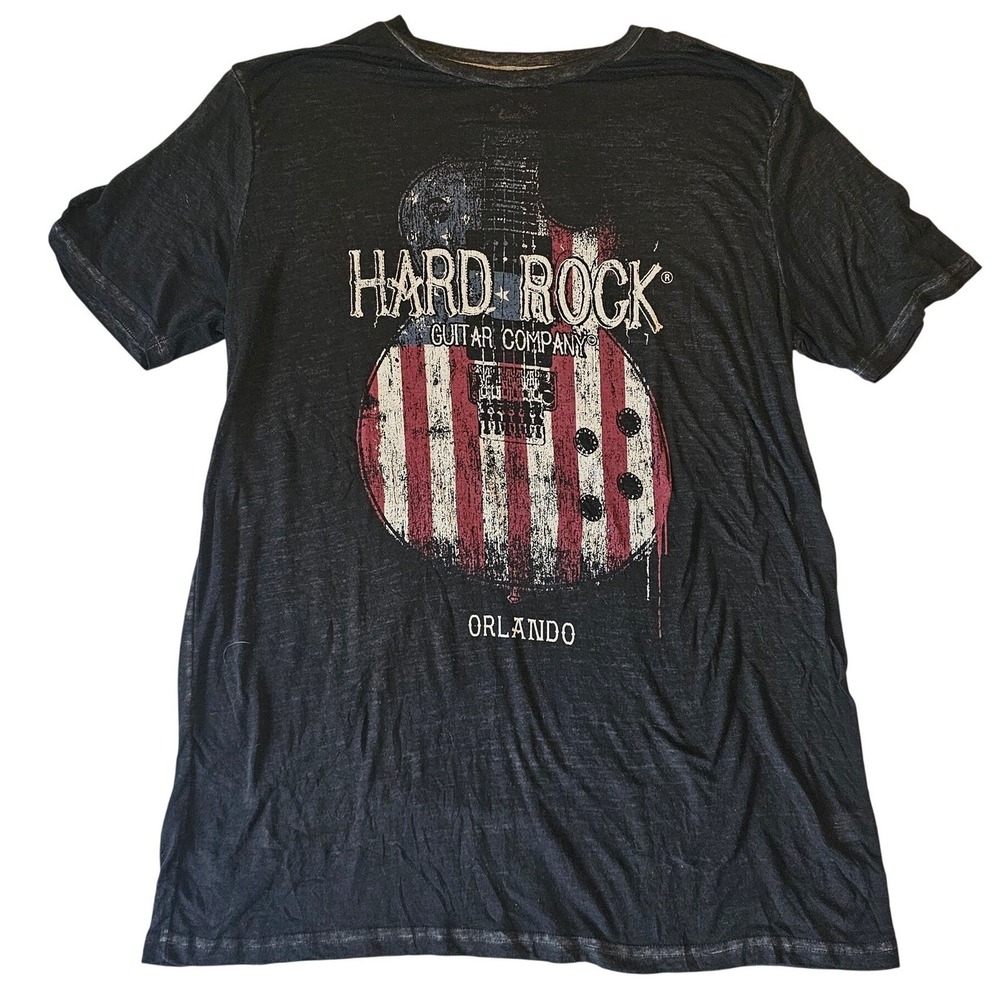 Hard‎ Rock Guitar Company Orlando Mens T-Shirt XL EUC